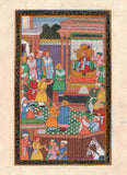 Mughal Empire Painting Moghul Miniature Emperor King Jahangir Padshahnama Art