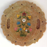 Floral Soapstone Artwork