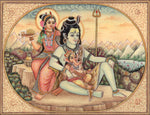 Shiva Parvati Ganesha Art