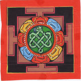 Mandala Meditation Circle Art Handmade Indian Buddha Spiritual Snake Painting