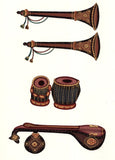 Indian Musical Instruments Art