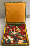 Chinese Cloisonne Miniature Handcraft Art Handmade Copper Lacequer Wood Painting