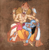 Hindu Deity Narasimha Painting