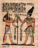 Egyptian Papyrus Anubis Osiris Painting
