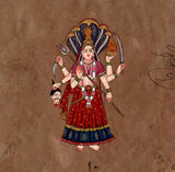 Hindu Goddess Miniature Art