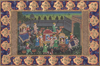Rajasthani Procession Painting