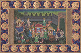Rajasthani Procession Painting