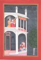 Kangra Pahari Krishna Radha Painting