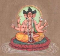 Brahma Vishnu Shiva Trimurti Dattatreya Painting