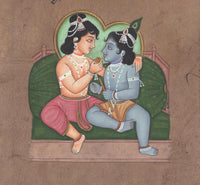 Hindu Balarama Krishna Painting