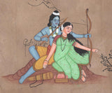 Indian Miniature Rama Sita Art