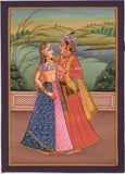 Dara Shikoh Painting Handmade Mughal Dynasty Prince Indian Miniature Decor Art