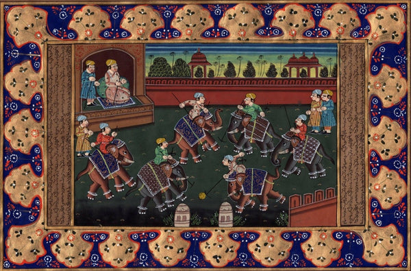 Persian Miniature Painting Illuminated Manuscript Indo Islamic Calligraphy Art
