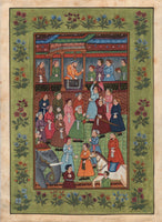 Mughal Empire Miniature Art Rare Handmade Emperor Jahangir & Shah Shuja Painting