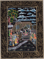 Indo Persian Miniature Rare Art Handmade Islamic Middle Eastern Folk Painting