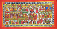 Indian Phad Art Handmade Miniature Scroll Decor Ethnic Rajasthan Folk Painting