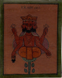 Tantrik Brahma Tantric Art Handmade Yantra Indian Religion Folk Tantra Painting
