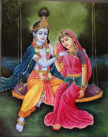 Krishna Radha Indian Painting