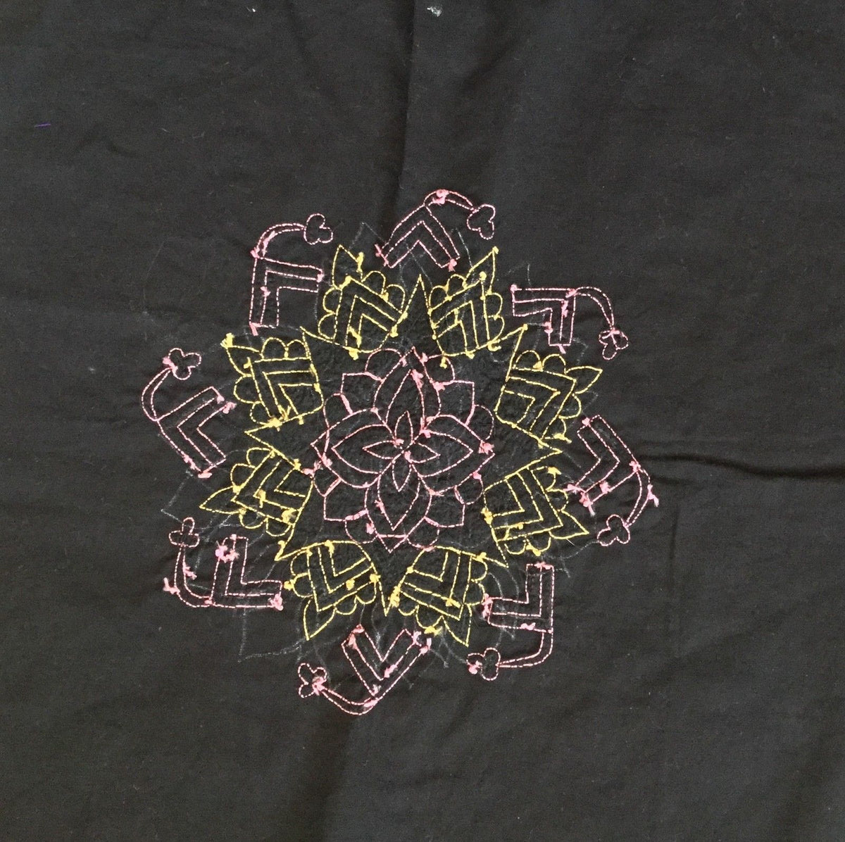 Embroidery Handicraft Handmade Indian Irula Tribe Decor Kolam Pattern ...