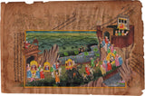 Rajasthani Indian Miniature Painting Handmade Royal Wedding Procession Folk Art