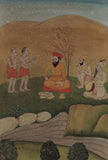 Guru Nanak Sikh Painting Handmade Antique Finish Janamsakhi Series Replica Art