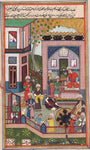 Indo Persian Miniature Art Handmade Mirza Ali Khamsa of Nizami Ethnic Iran Art