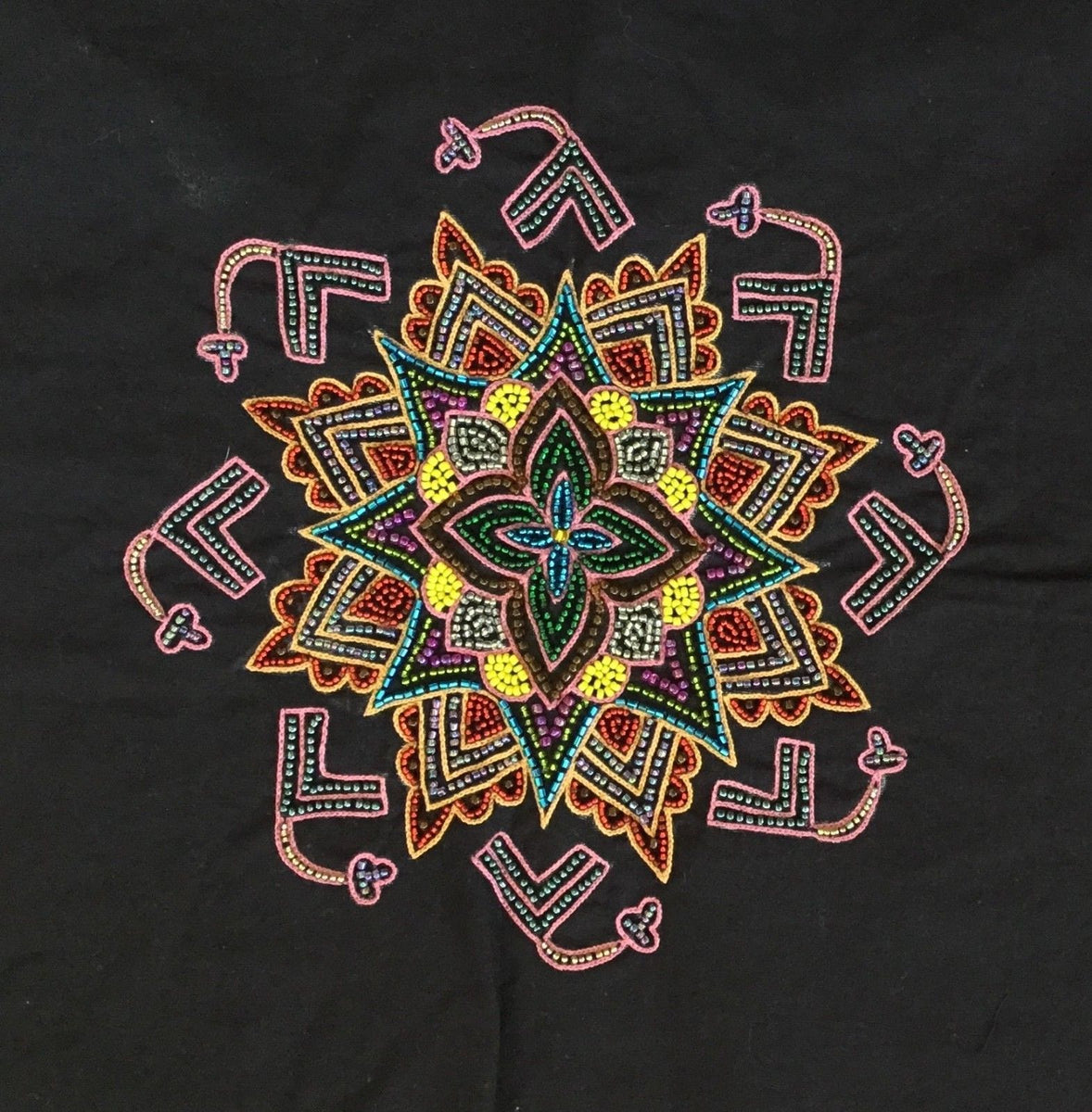 Embroidery Handicraft Handmade Indian Irula Tribe Decor Kolam Pattern ...