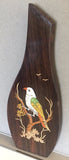 Mysore Bird Inlay Art Handmade Indian Miniature Rosewood Wall Hanging Decor