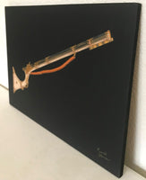 Indian Miniature Rajasthani Painting Handmade Flint Lock Rifle Ramesh Sharma Art