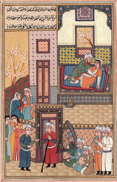 Persian Style Art Handmade Ottoman Turkish Watercolor Paper Miniature Painting