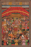Mughal Empire Miniature Art Handmade Moghul Shah Jahan Padshahnama Painting