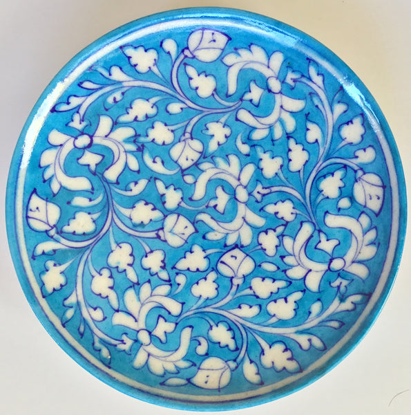 Blue Pottery Motif Plate