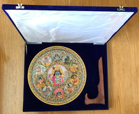 Vishnu Avatar Dashavatara 15" Marble Plate Art Handmade Indian Ethnic Painting