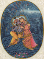 Hindu Krishna Radha Painting