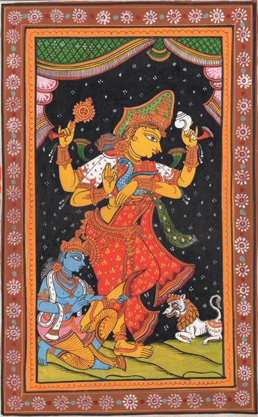 Pattachitra Radha Krishna Art
