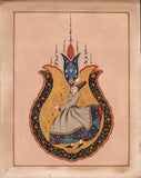 Persian Paisley Pattern Art Handmade Classic Boteh Motif Miniature Folk Painting