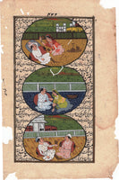 Mughal Miniature Art Handmade Indian Classical Harem Watercolor Folk Painting