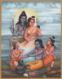 Shiva Parvati Hindu Painting