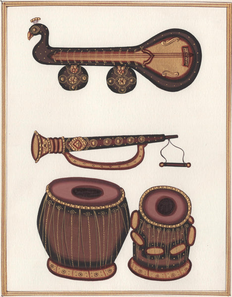 Indian Musical Instrument Art