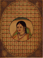 Mughal Painting Rare Handmade Antique Finish Indian Moghul Royal Hunt Folk Art