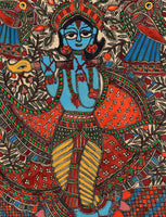 Madhubani Krishna Painting