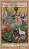 Rare Islamic Handmade Folk Painting Persian Illuminated Manuscript Miniature Art