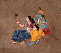 Krishna Radha Selfie Art